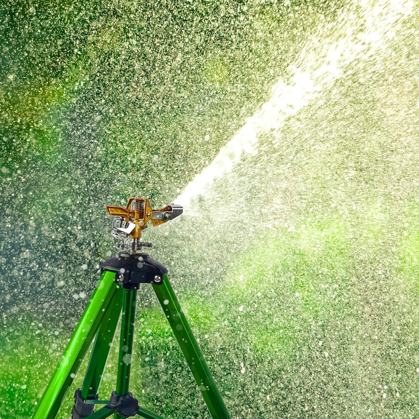 Impact Sprinkler on Tripod Base, Tripod Sprinklers with Brass Head, 36
