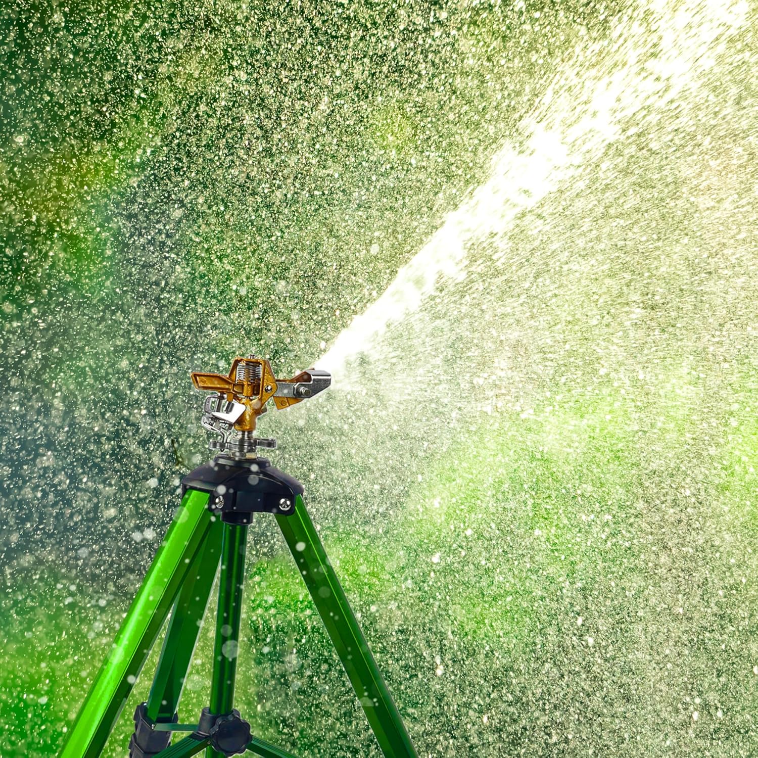 Impact Sprinkler on Tripod Base, Tripod Sprinklers with Brass Head, 36