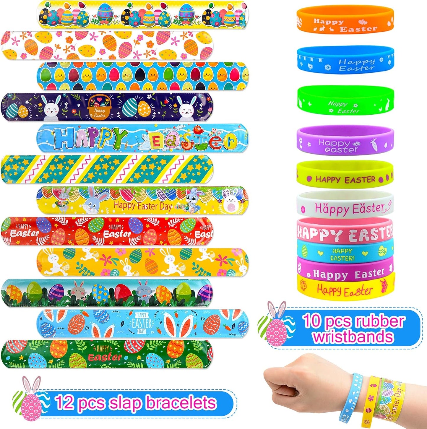 U-Goforst 100 Pack Easter Egg Fillers, Easter Basket Stuffers for Kids Boys Girls, Easter Party Favors Assorted Toys, Easter Egg Hunt, Easter Gift Goodie Bags Stuffers Filling Treats Classroom Prize