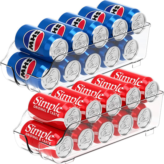 Simple Houseware Soda Can Organizer and Dispenser for Refrigerator / P