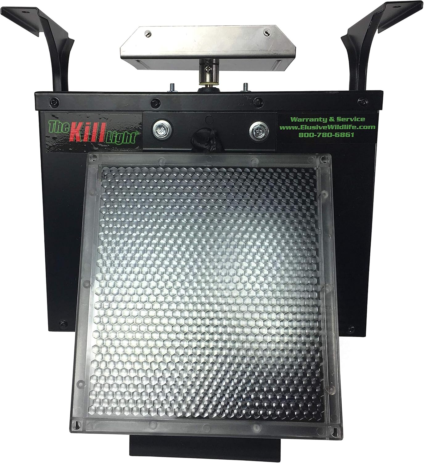 Elusive Wildlife Black 12V Feeder Control Box Kit with Integrated Solar Panel, Digital Timer & Swing Gate Spinner Plate, Heavy Duty Steel Housing, Battery Not Included