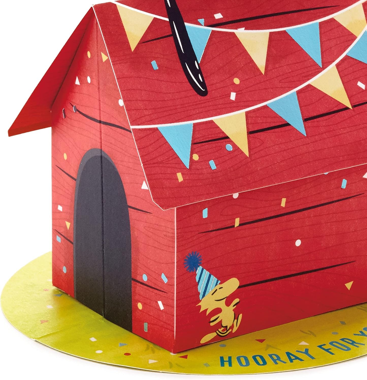 Hallmark Paper Wonder Peanuts Pop Up Birthday Card (Snoopy Dog House)