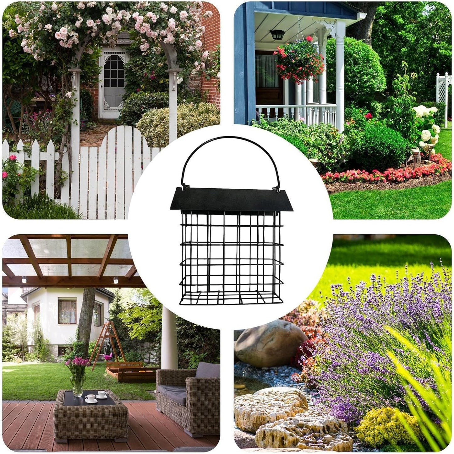 Bird Feeders for Outdoors,Metal Squirrel-Proof Weatherproof Feeding Tool - Metal Bird Feeder - for Watching Viewing Feeding Food Pet Aviary Finches Outdoor Inside Home Garden