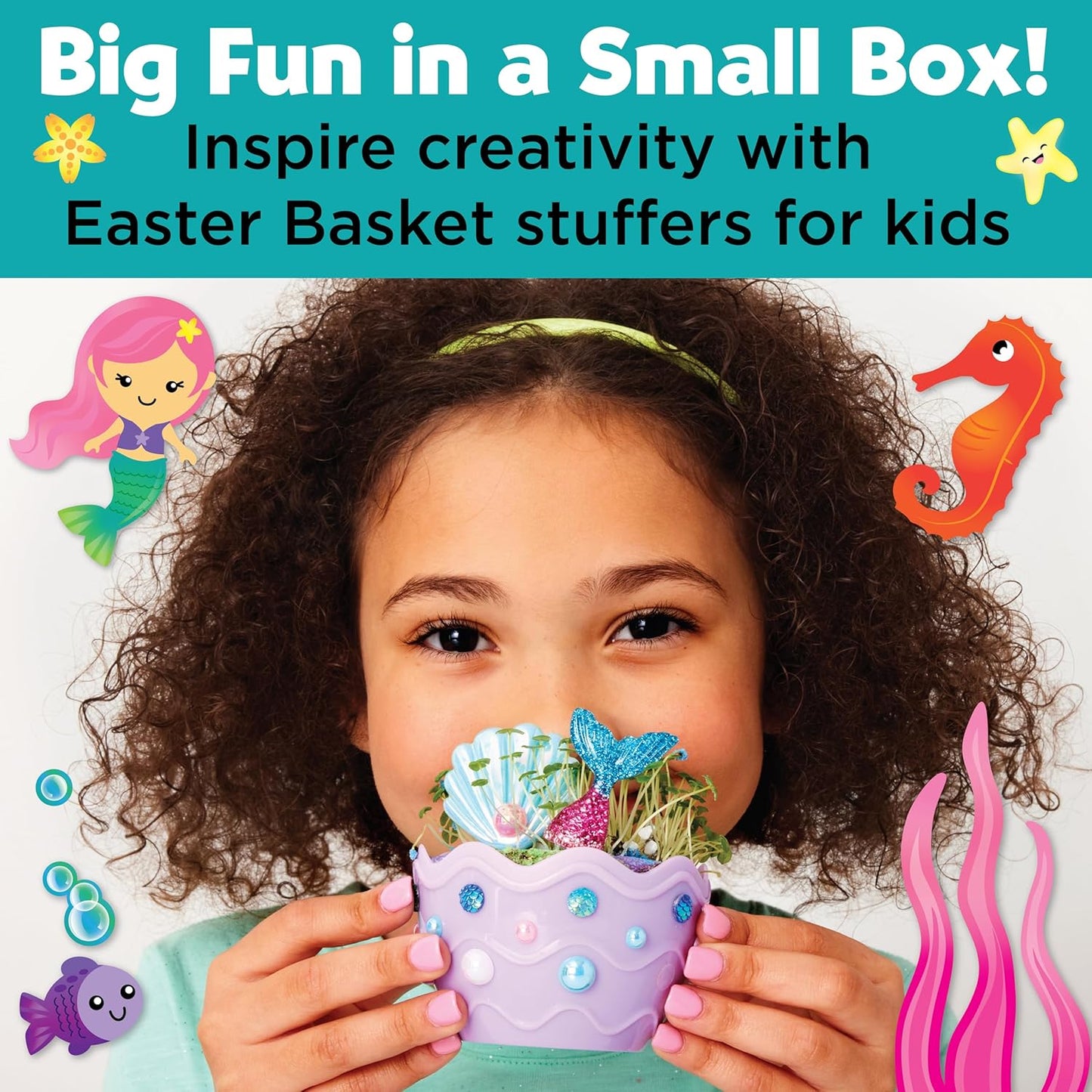 Creativity for Kids Mini Garden: Mermaid Terrarium Kit - Gifts for Gir