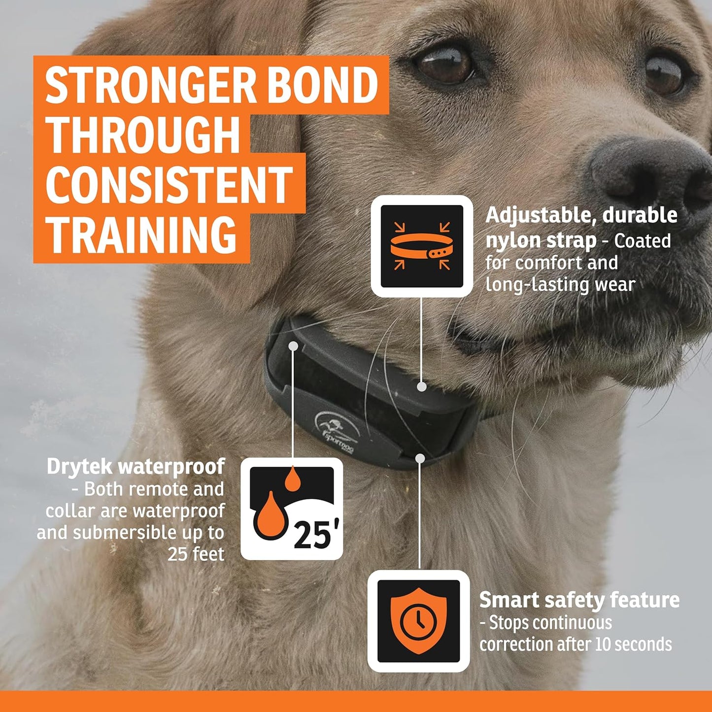 SportDOG SportHunter 825X - Remote Training Collar - Half-Mile Range T