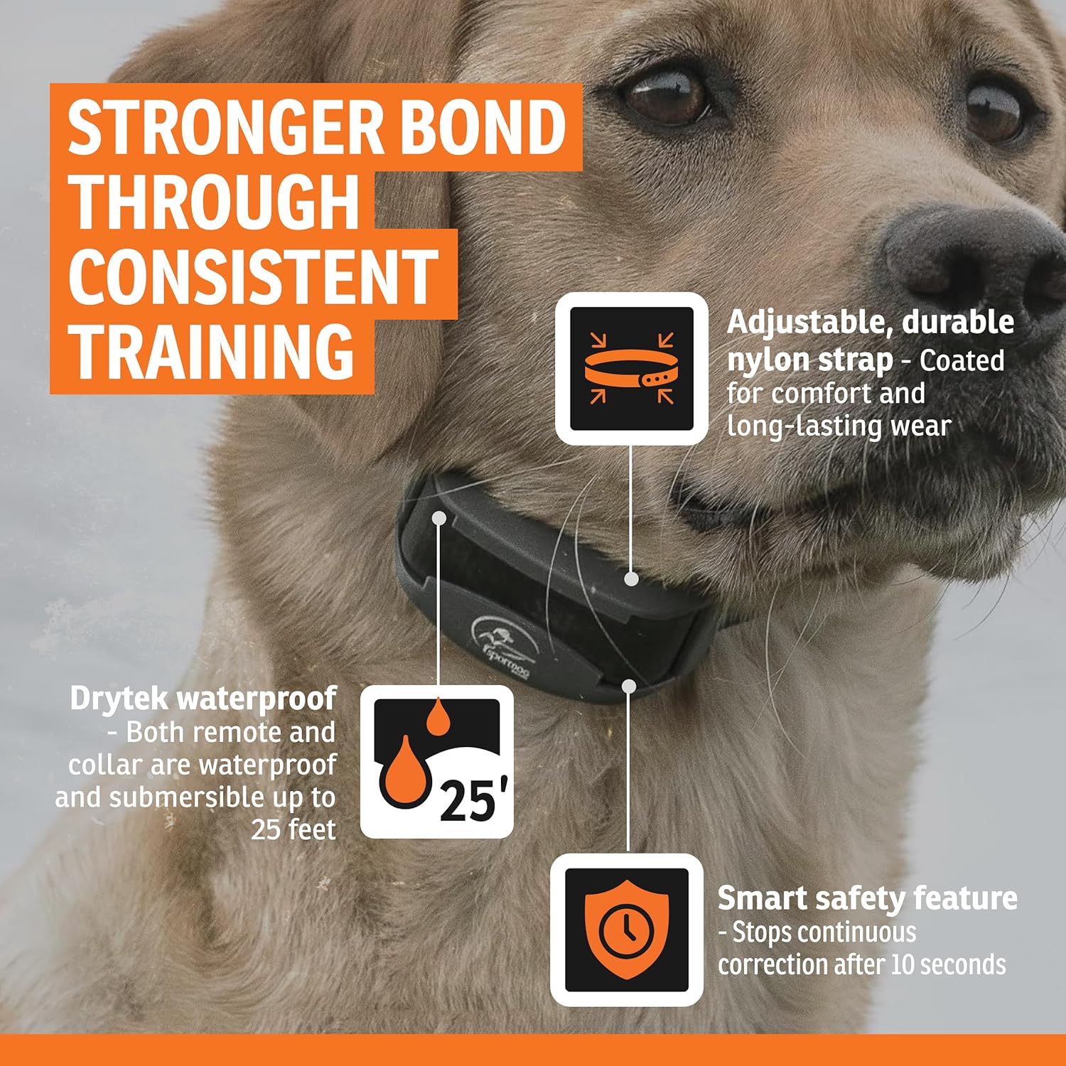 SportDOG SportHunter 825X - Remote Training Collar - Half-Mile Range T