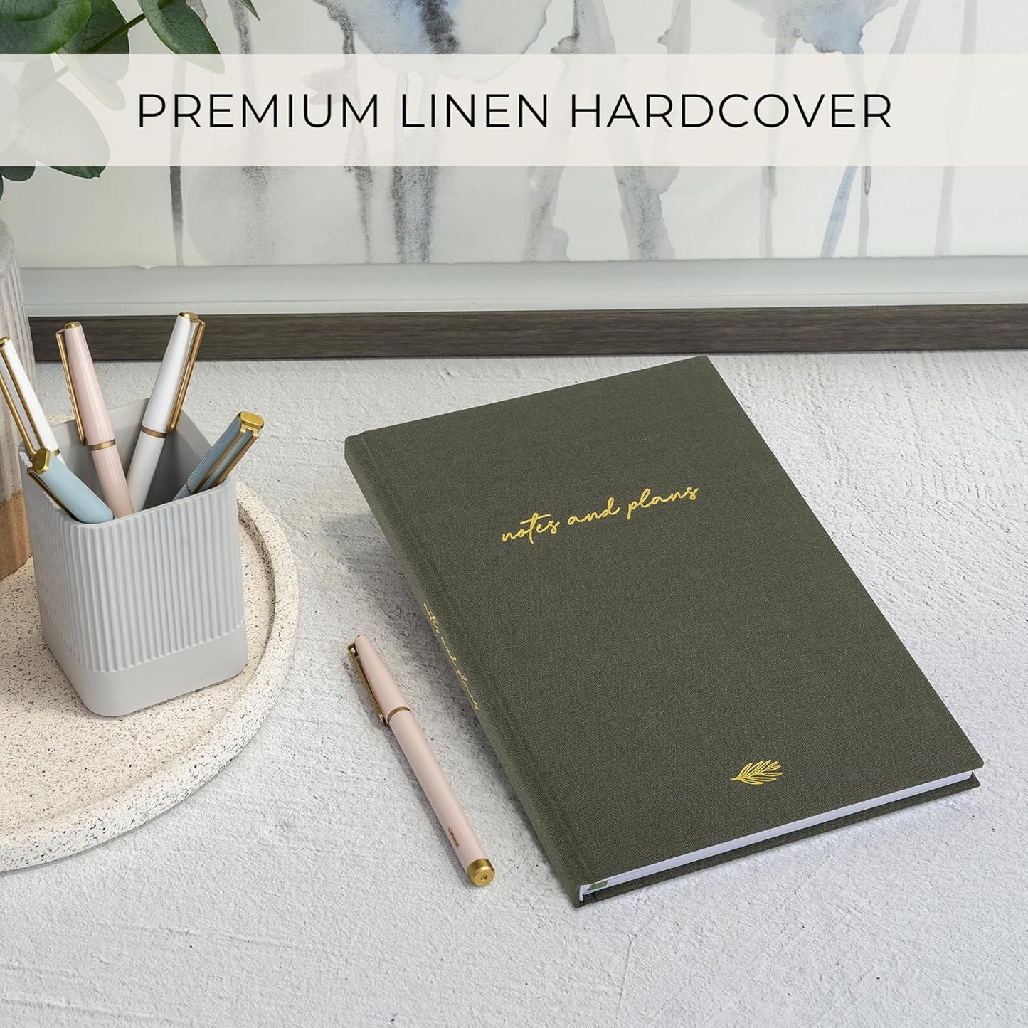 Aesthetic Daily Planner And Notebook With Hourly Schedule - Modern Har