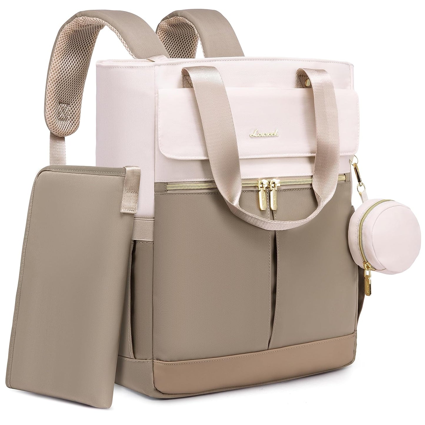 LOVEVOOK Diaper Bag Backpack,Diaper Bag Tote with Insulated Pockets,Ba