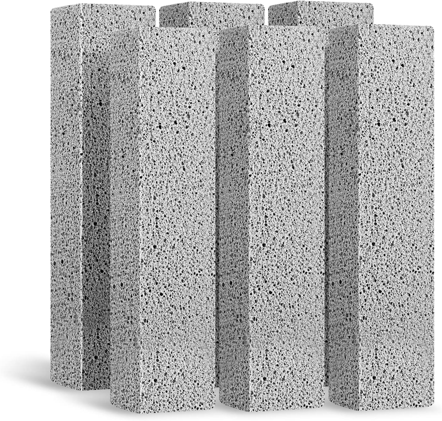 6Pack Pumice Stone for Toilet Cleaning Bowl Stick,Powerfully Cleans Ha