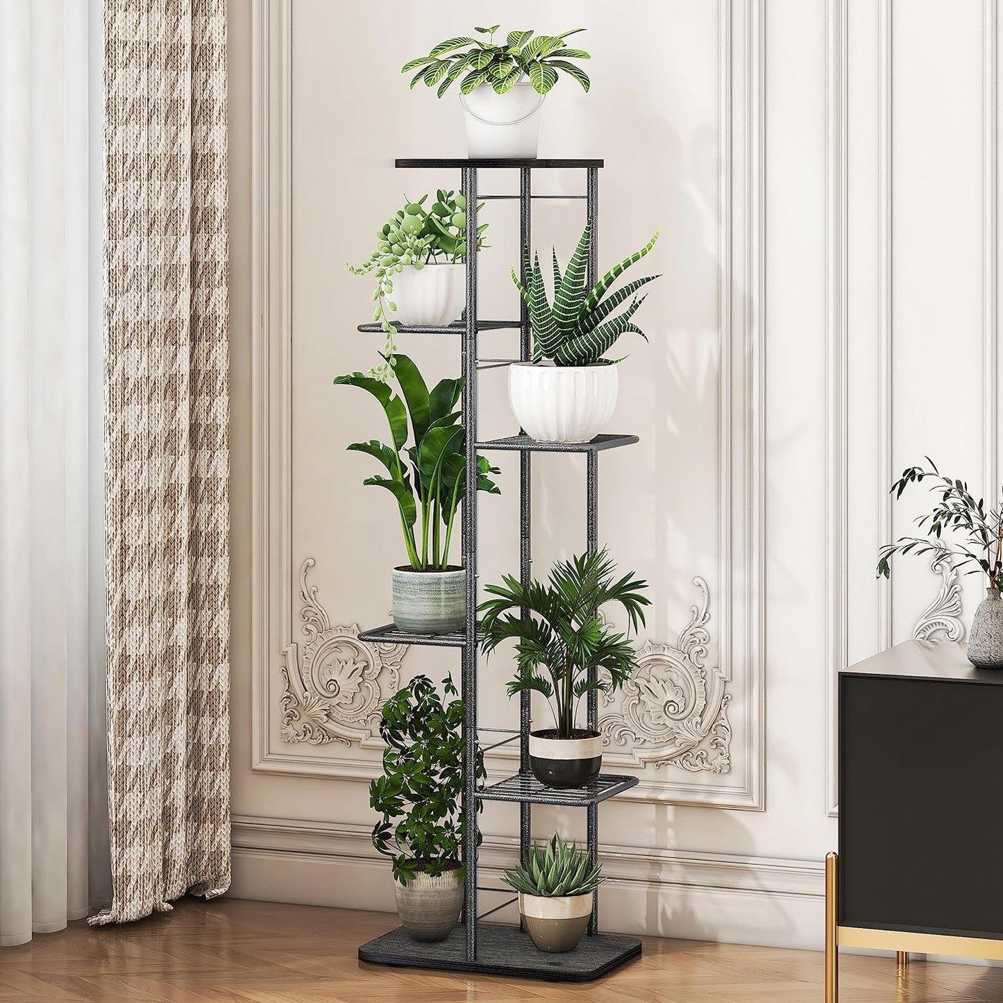 Simple Trending Plant Stand Shelf Indoor Outdoor Waterproof, 6-Tier 7 