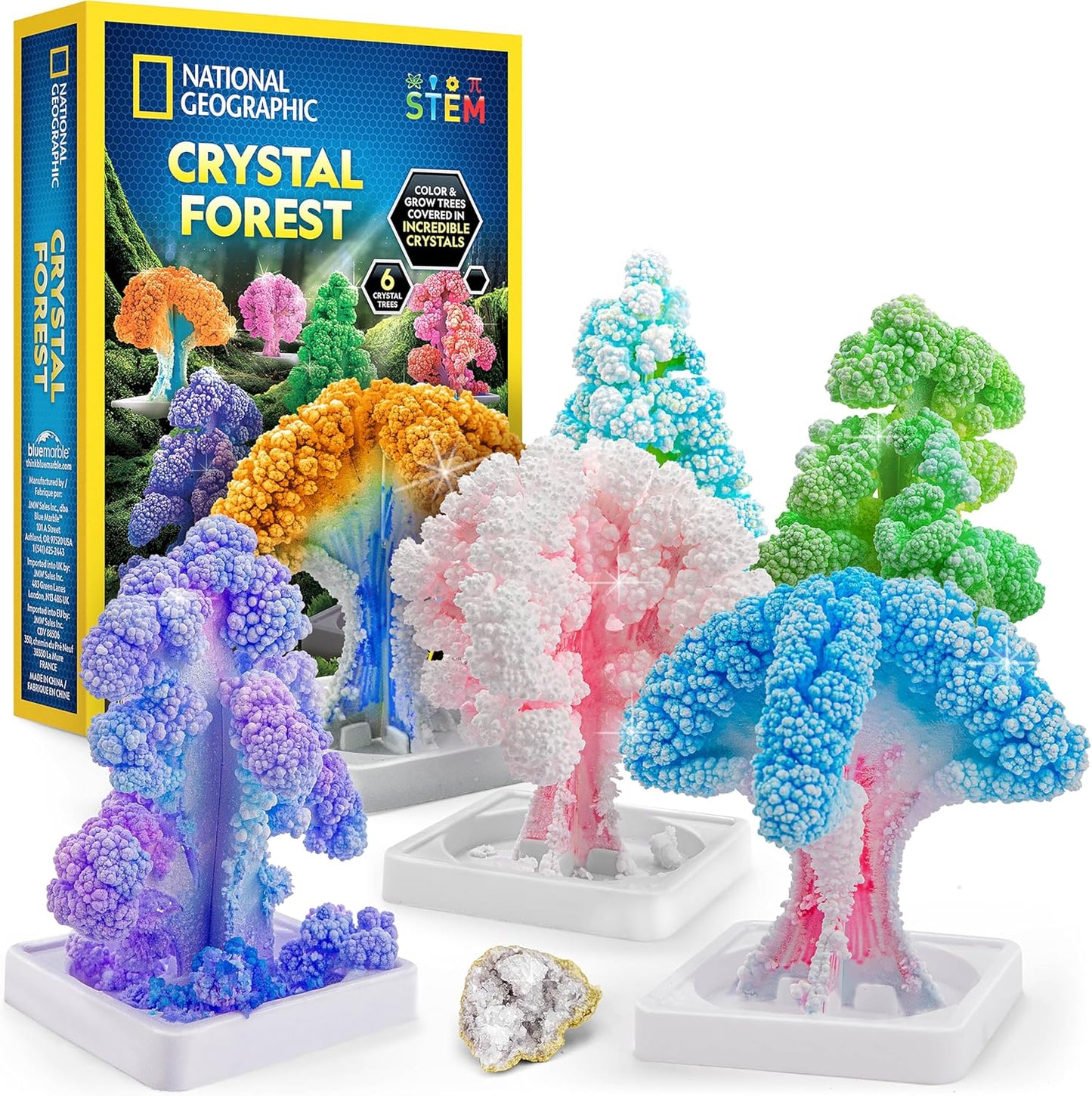 National Geographic Craft Kits for Kids - Crystal Growing Kit, Grow 6 
