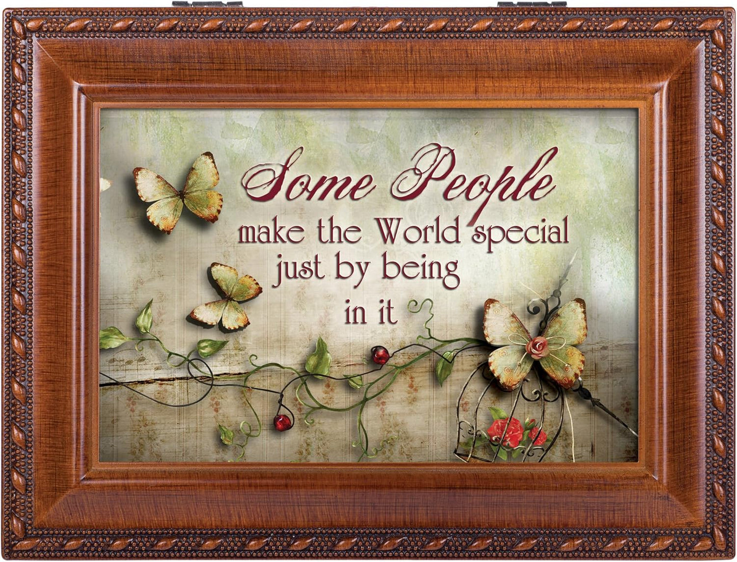 Cottage Garden Some People World Special Woodgrain Rope Trim Jewelry M