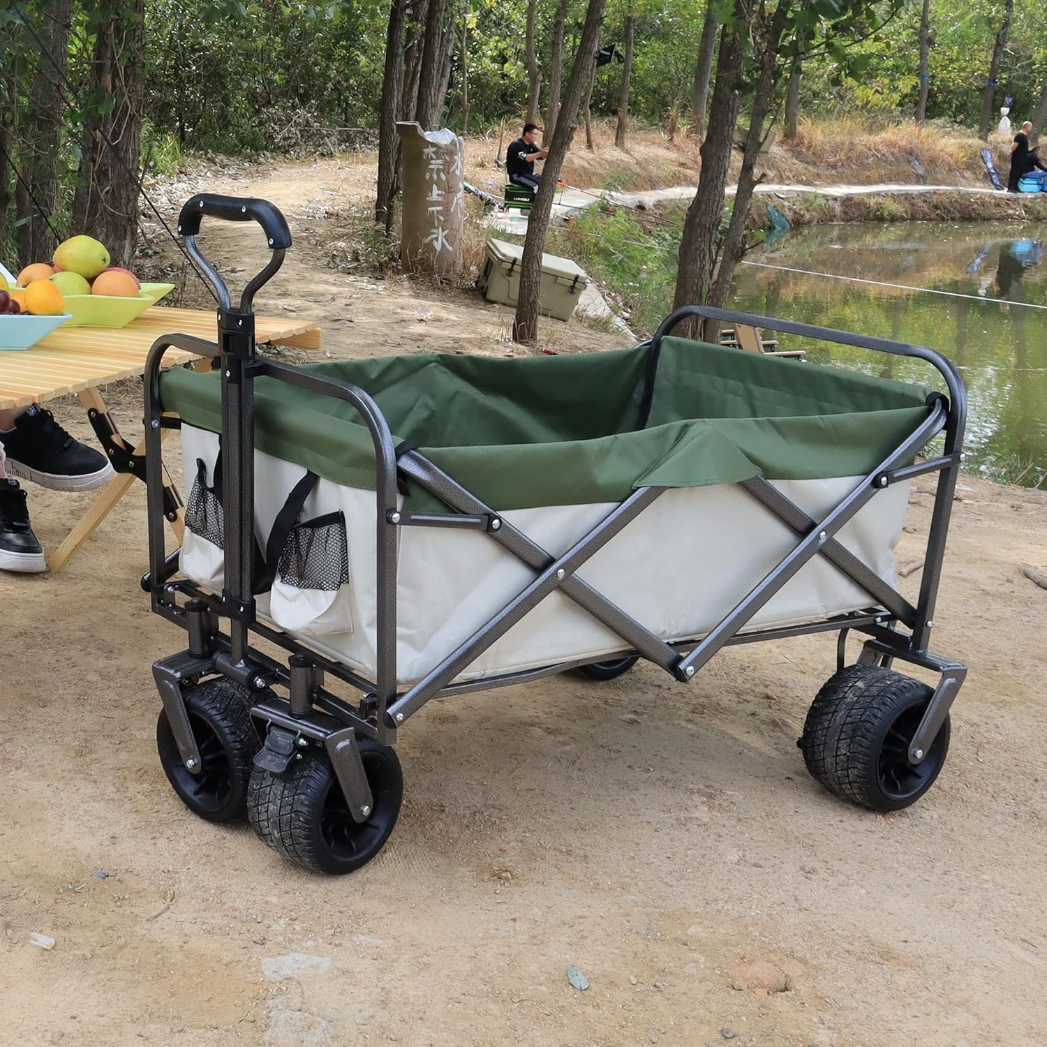Utility Kids Wagon for Outdoor Garden Park Walking, Portable Beach Cam
