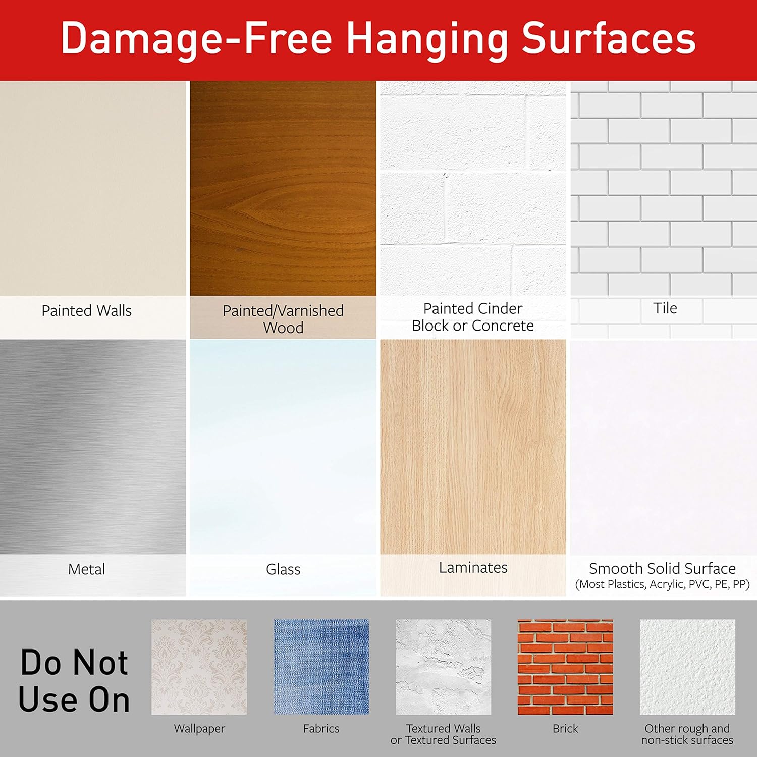 Command Medium Designer Hooks, 2 Hooks and 4 Command Strips, Damage-Fr