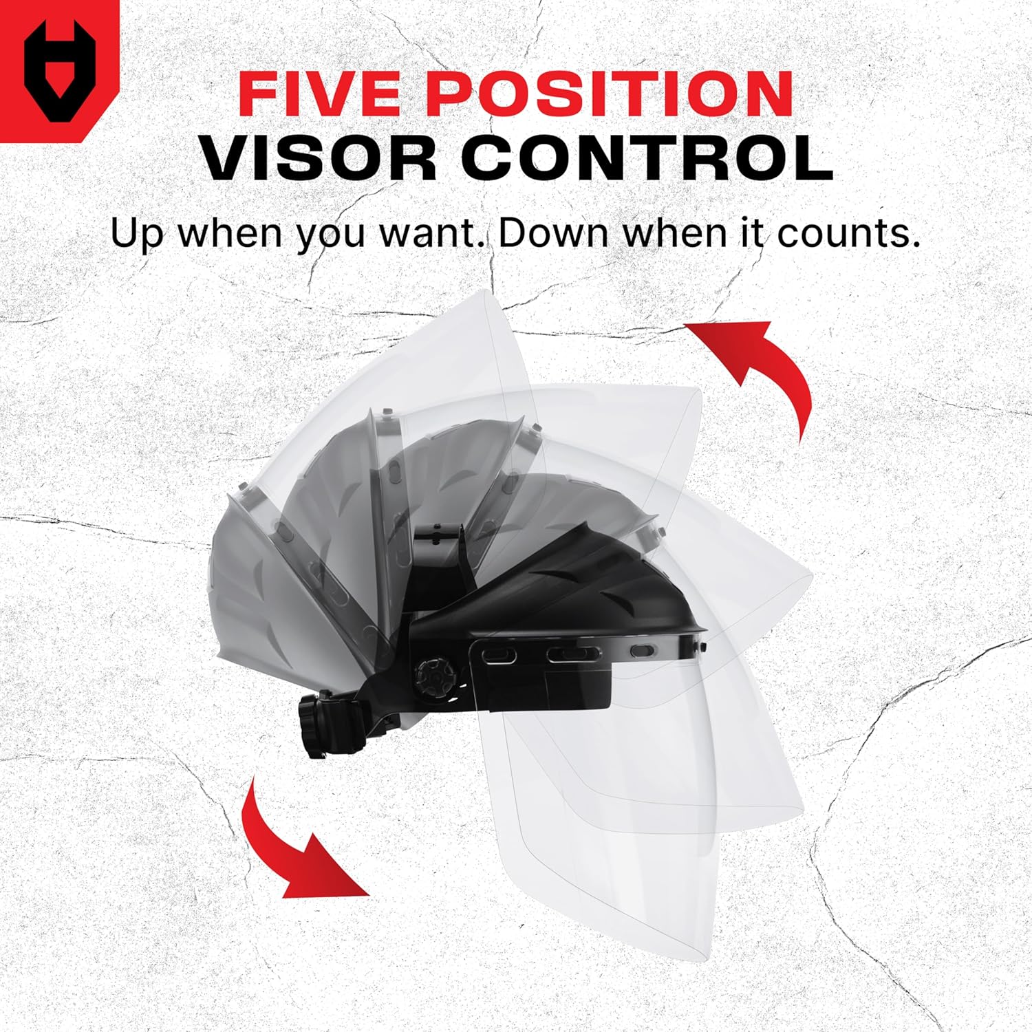 NoCry Premium Safety Face Shield for Grinding and Cutting — Clear Anti