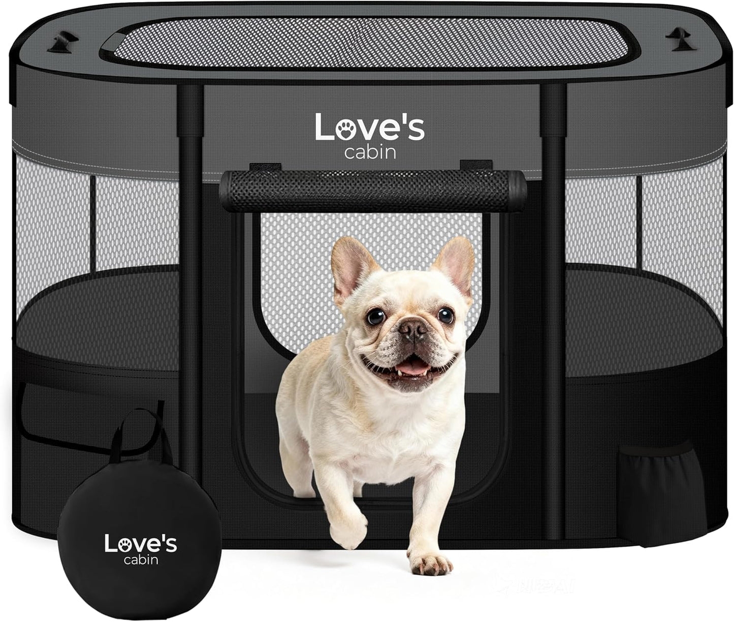 Love's cabin Pet Puppy Dog Playpen, Small Dog Tent Crates Cage Indoor/