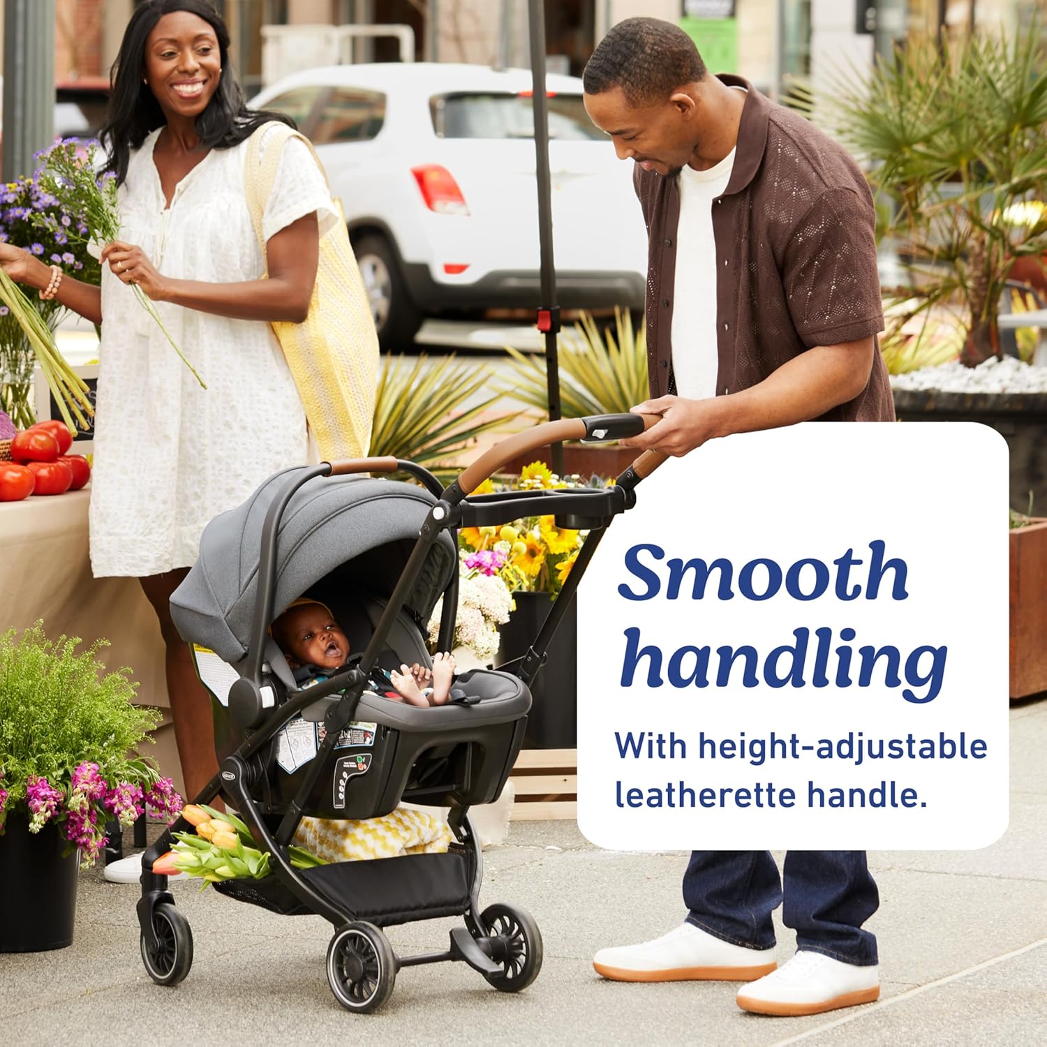 Graco Gomax Next Gen Travel System, Car Seat Stroller Combo, Rear Faci