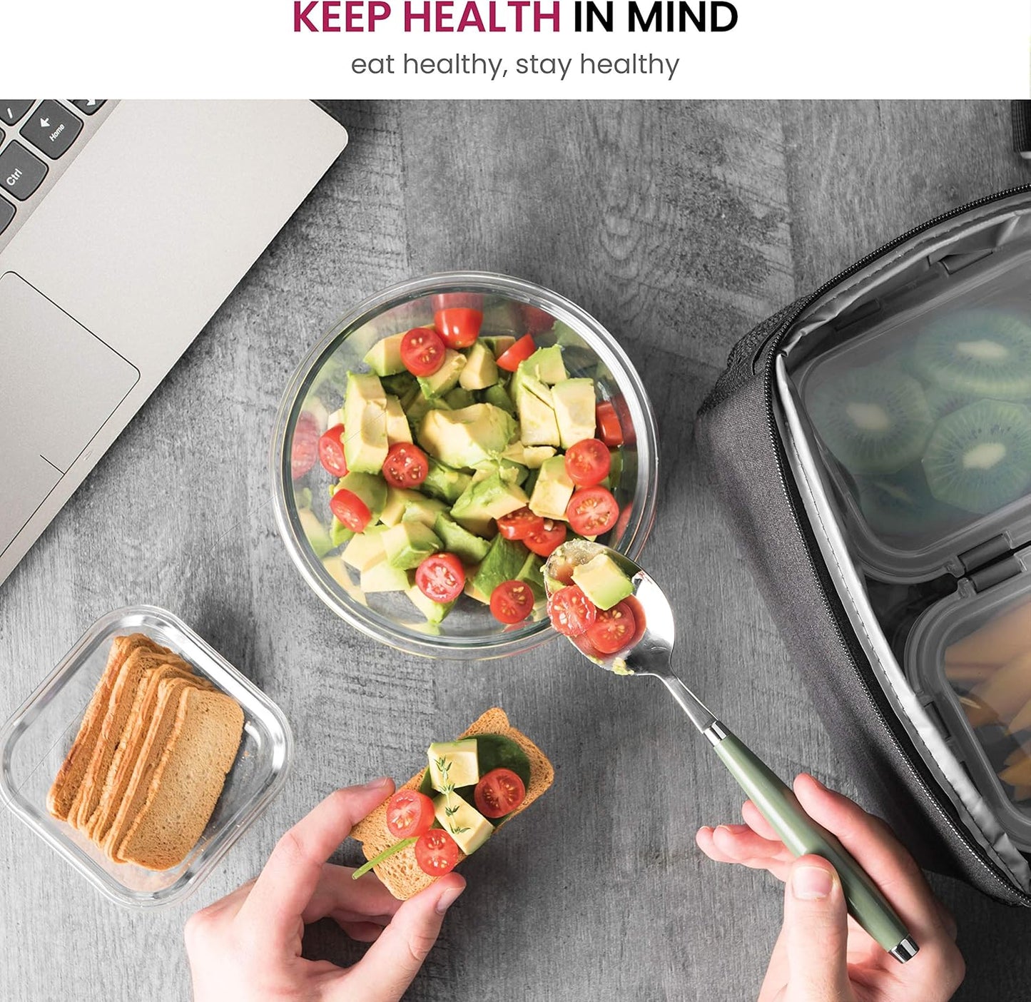 FineDine 24 Piece Premium Borosilicate Glass Meal Prep Containers Glas