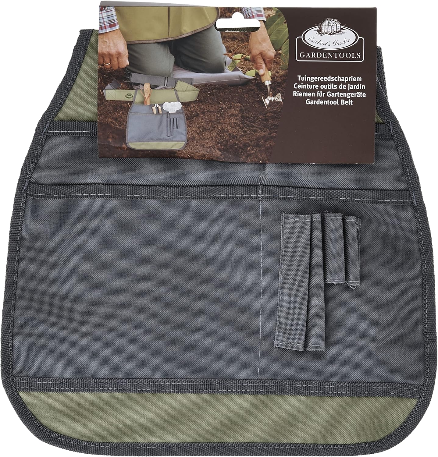 Esschert Design Garden Tool Belt, Gray