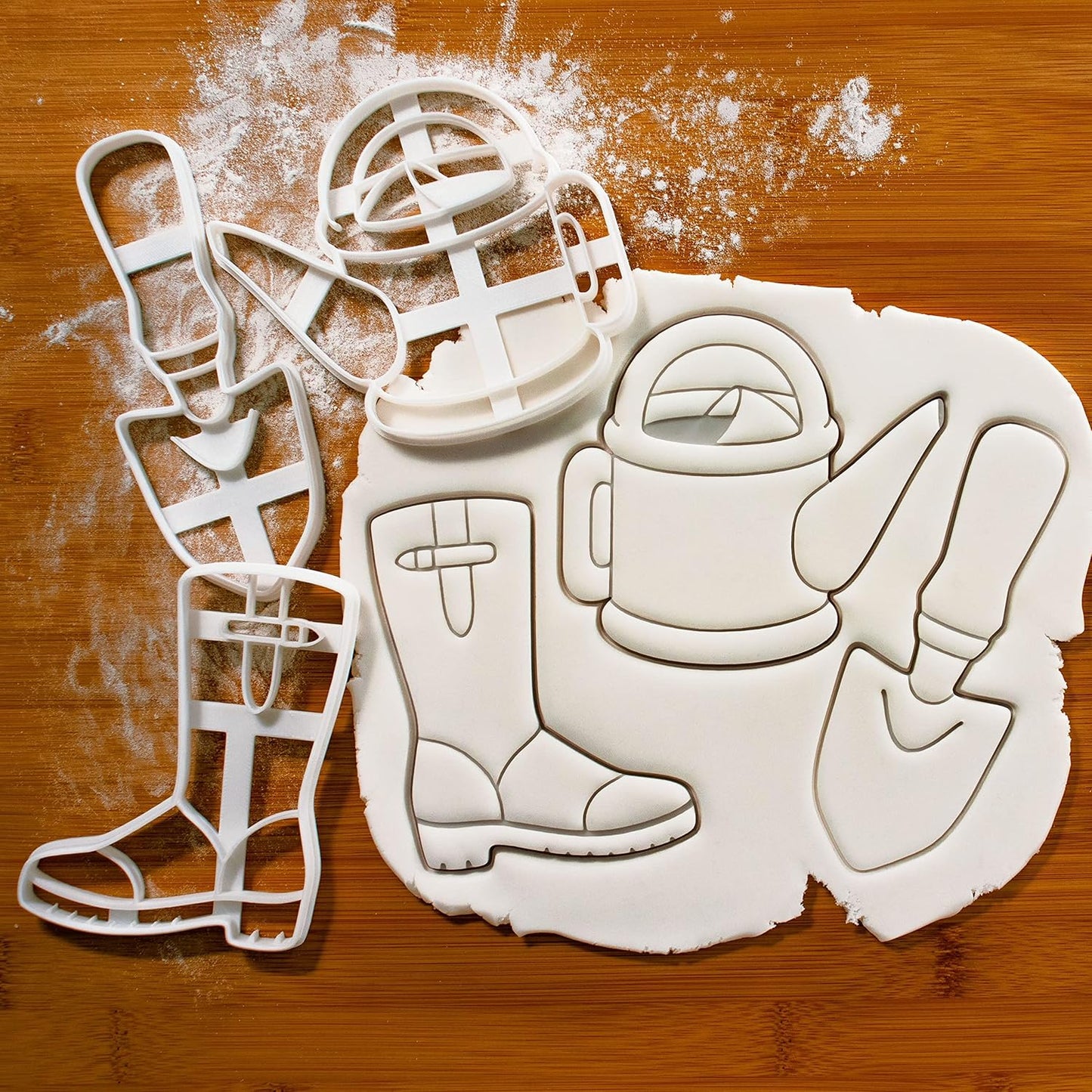 Set of 3 Gardening theme Cookie Cutters (Garden Trowel, Welly Boot, Watering Can) - Bakerlogy