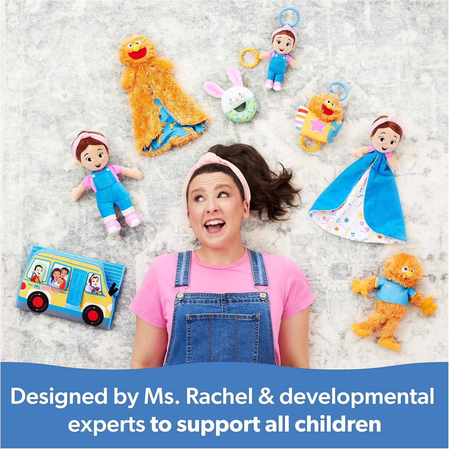 Ms. Rachel Official Speak & Sing Doll, 16” Tall Interactive Toy with 4