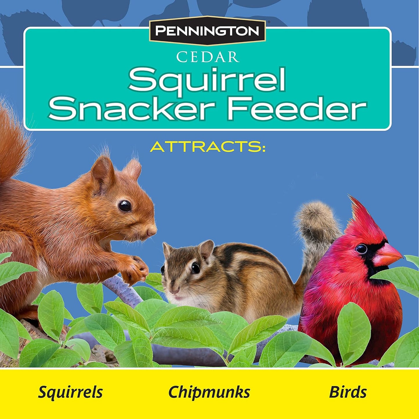 Pennington Cedar Squirrel Snacker Feeder, 2.75 LB Capacity