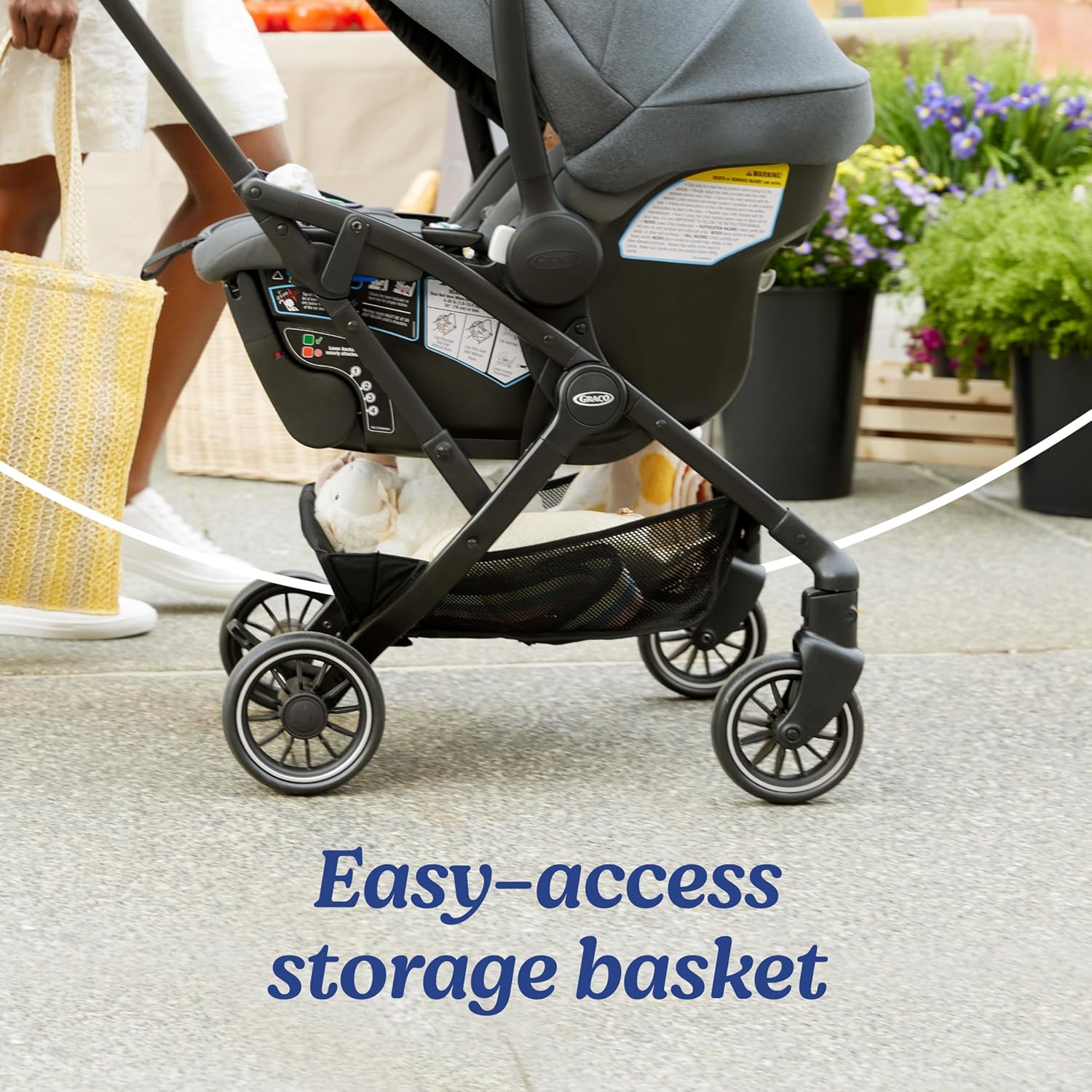 Graco Gomax Next Gen Travel System, Car Seat Stroller Combo, Rear Faci