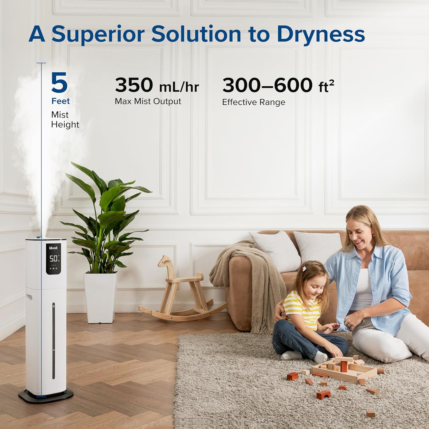 LEVOIT OasisMist 1000S (10L) Smart Humidifier for Home Large Room Bedr