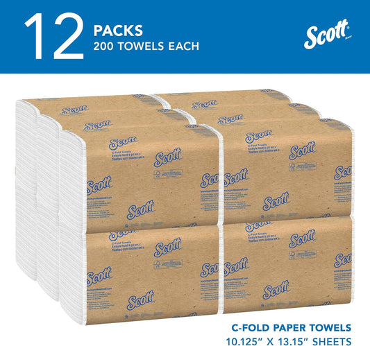 Scott Professional Essential C-Fold Folded Paper Towels, Bulk (01510),