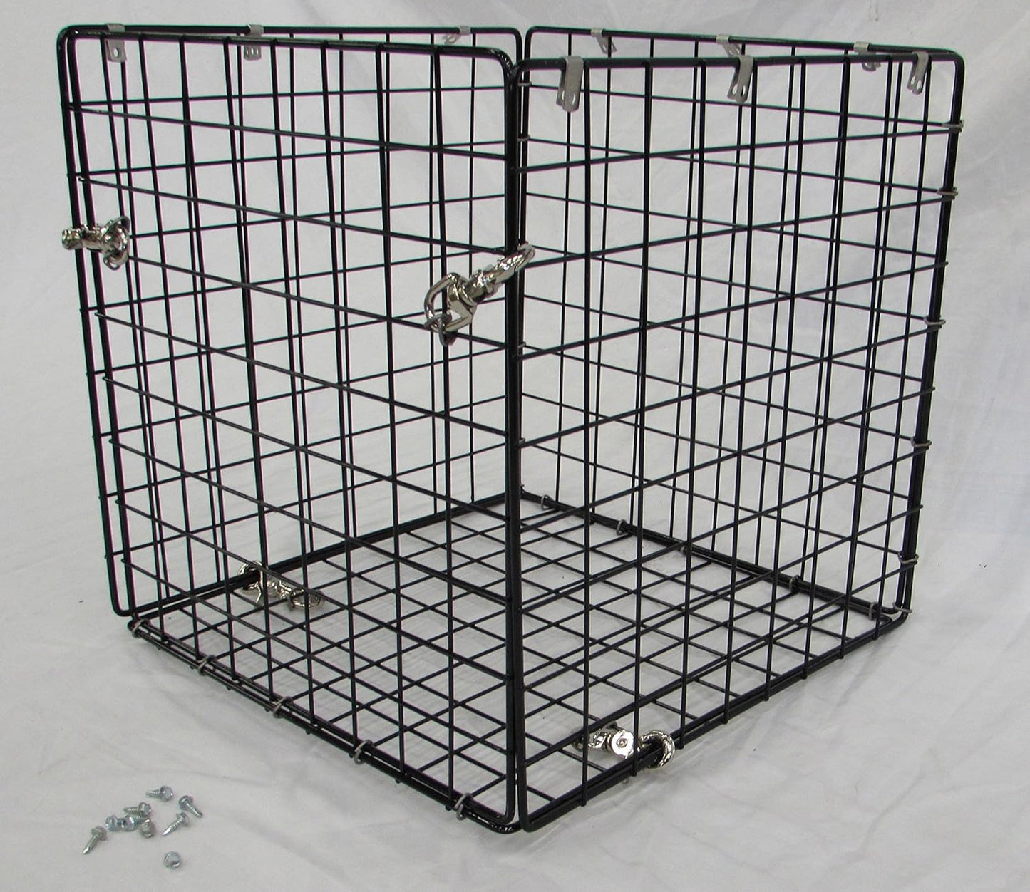 Deer Feeder Varmint Guard - Squirrel & Deer - Wildlife Feeder Protective Cage - Black Steel Bolt-On Feeder Guard