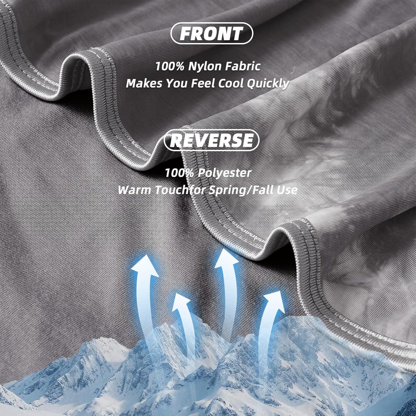 inhand Cooling Blanket Queen Size (90"x90"), Cooling Blankets for Hot Sleepers, Absorbs Heat to Keep Adults Cool For Summer Nights Sweats, Thin Cold Lightweight Blanket for Couch Bed, All Season Use
