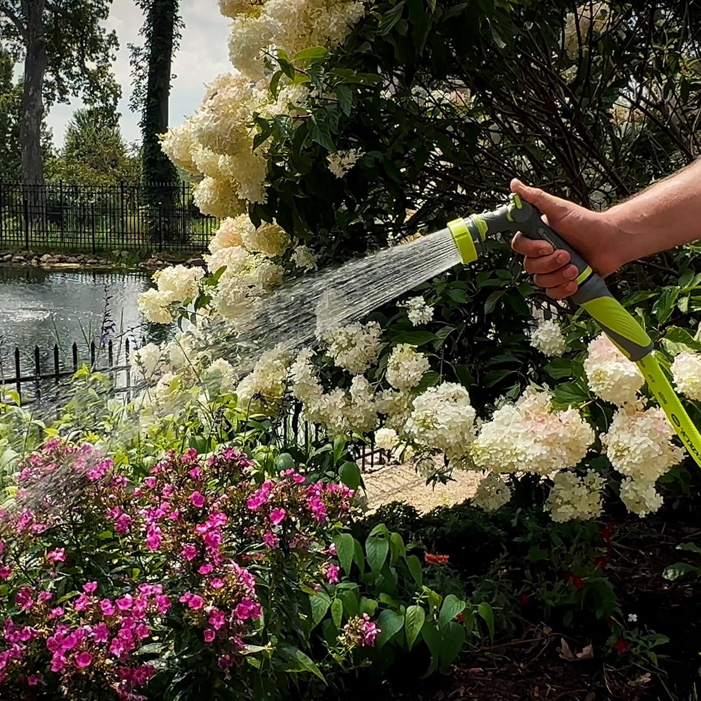 Flexzilla 7-Pattern Adjustable Flow Garden Hose Nozzle Sprayer with Ea