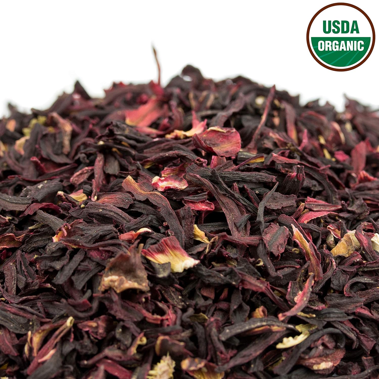 Hibiscus Tea 1LB (16Oz) 100% CERTIFIED Organic Hibiscus Flowers Herbal
