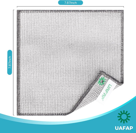 12 PCS Non Scratch Wire Dishcloth, Cleans Fast Without Scratching, Sta