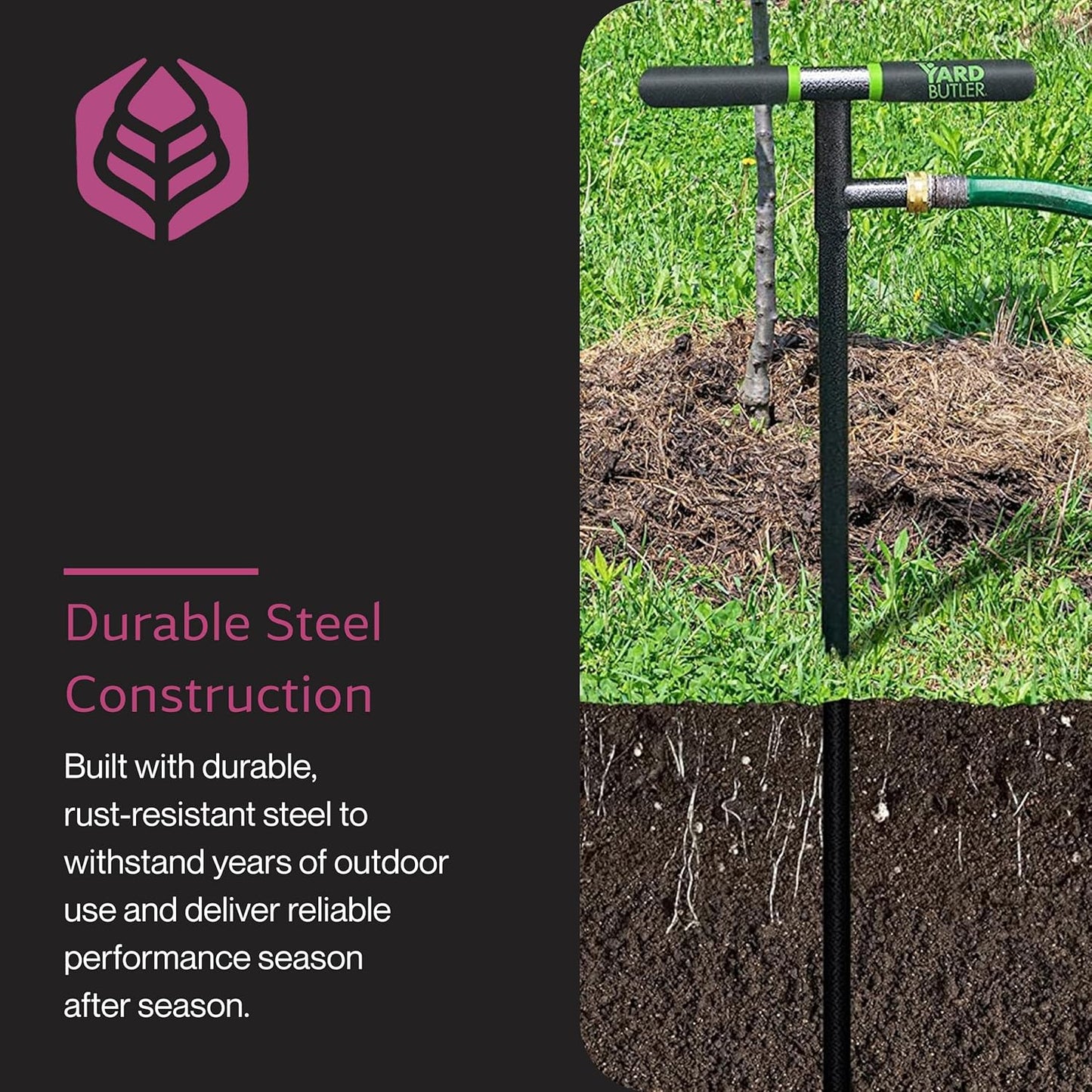 Yard Butler Deep Root Irrigator - Unique Gardening Tool for Irrigation - Deliver Water Directly to Plant Roots - Promote Healthy Growth & Minimize Water Waste - Easy-to-Use Gardening Supplies