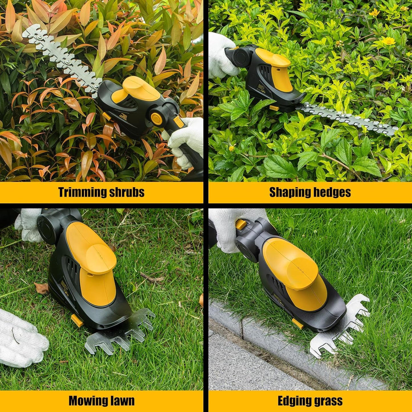 Hedge Trimmer Cordless for DEWALT 20V MAX Battery, 1200RPM Grass Trimm