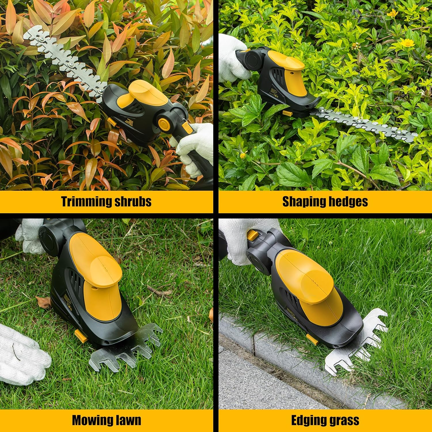 Hedge Trimmer Cordless for DEWALT 20V MAX Battery, 1200RPM Grass Trimm