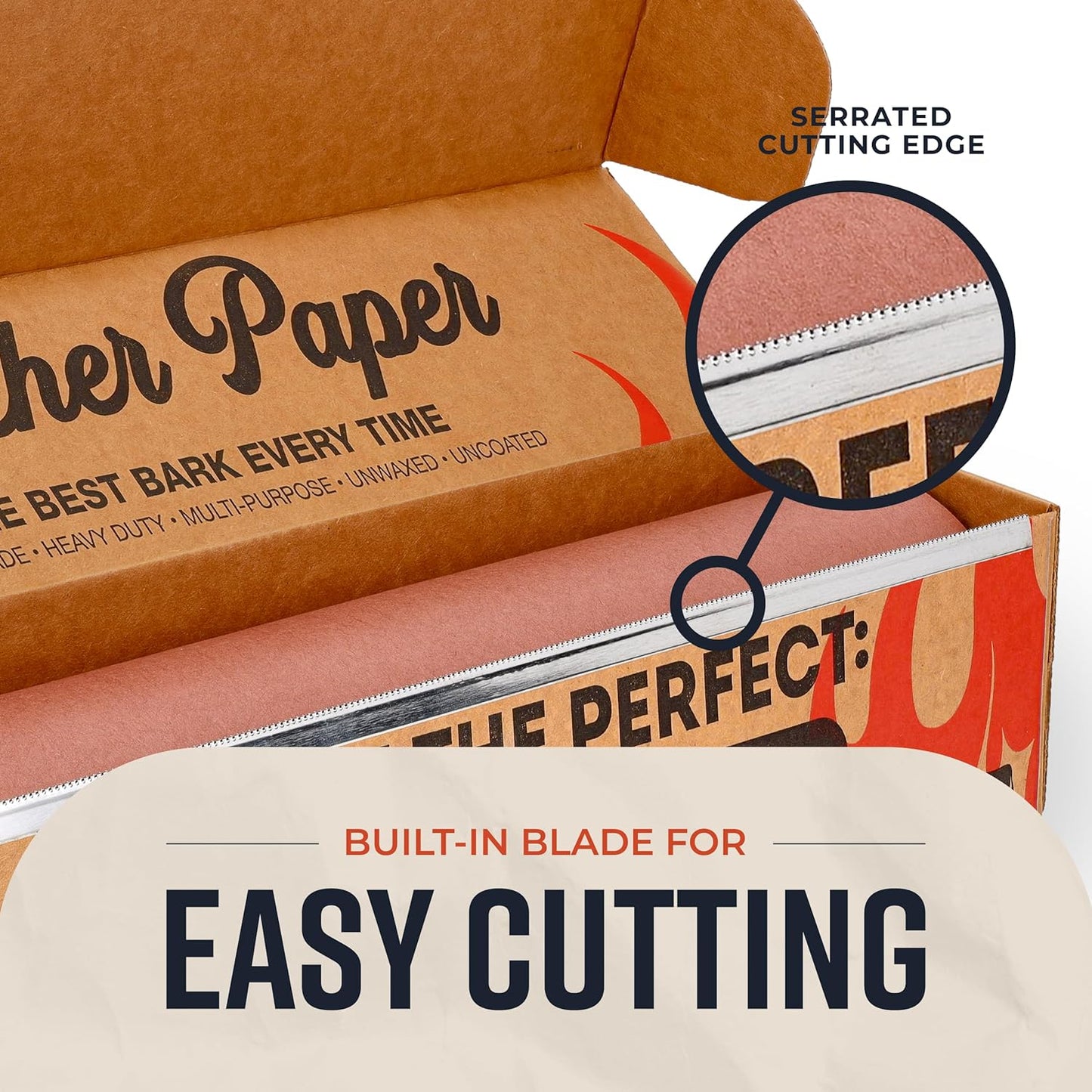 Bryco Goods Pink Butcher Paper Roll with Dispenser Box, 18" x 175' (2100”) Food-Grade Peach Butcher Paper for Smoker, BBQ, Grilling, Smoking Meat - USA Made - Unbleached, Uncoated and Unwaxed