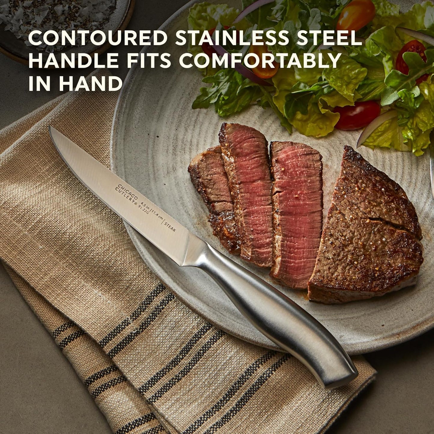 Chicago Cutlery Insignia Steel 4-Piece Steak Knives, 4.5" Stainless St