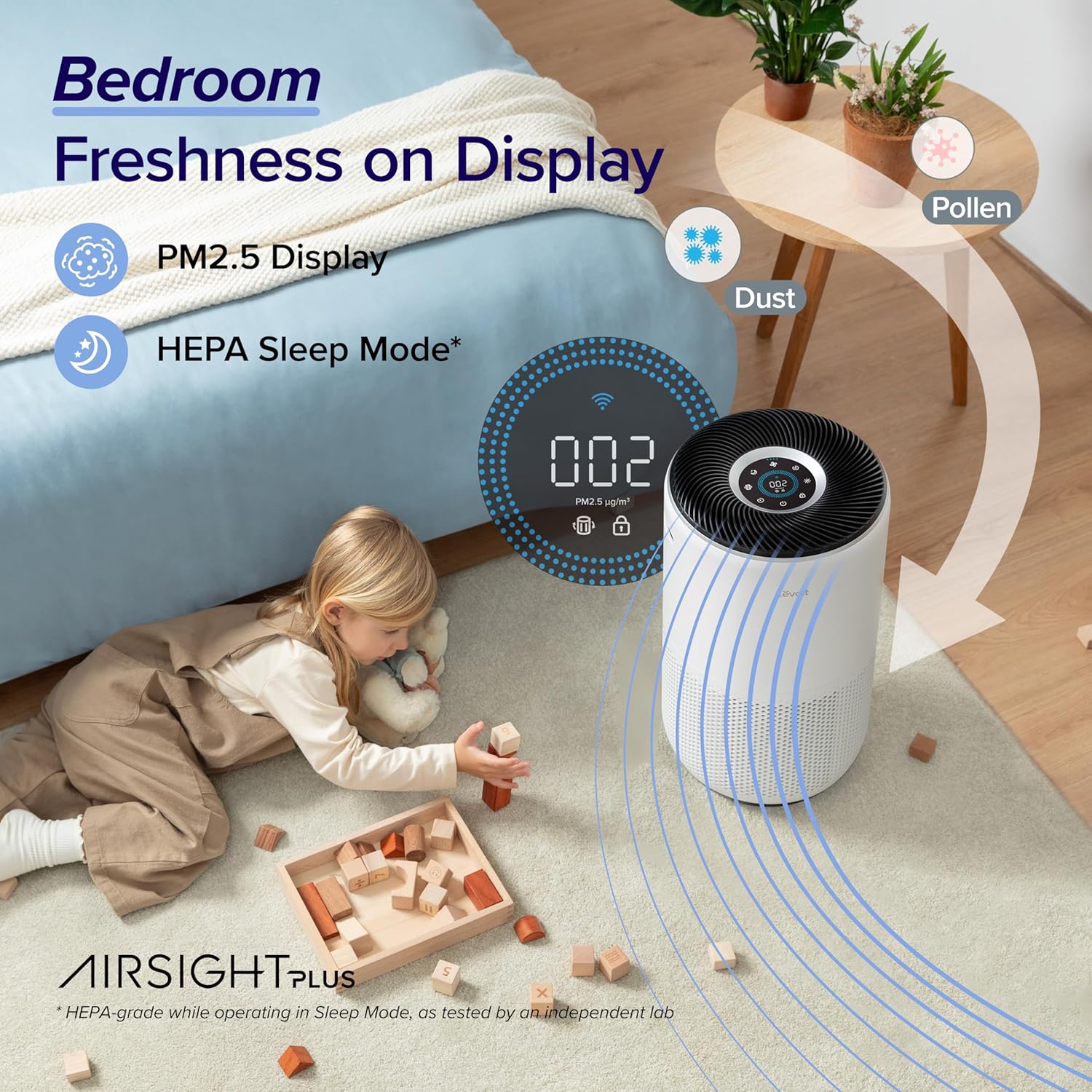 LEVOIT Air Purifiers for Home Large Room Up to 1733 Ft² With HEPA Slee