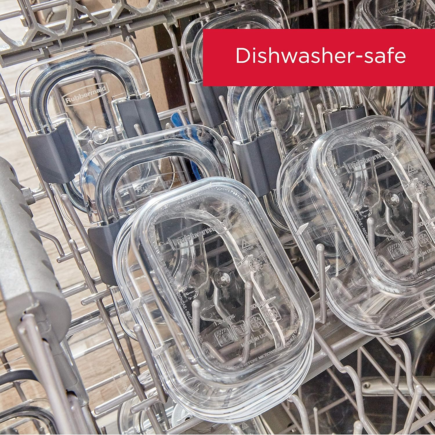 Rubbermaid Brilliance BPA-Free Food Storage Containers with Lids, Airt