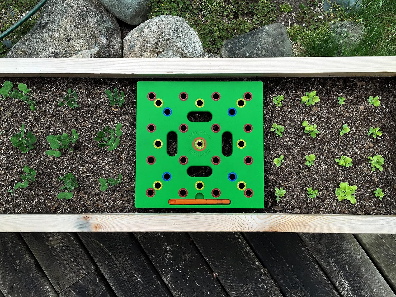 Seeding Square - Patented Seed and Seedling Spacer Tool for Bigger Har