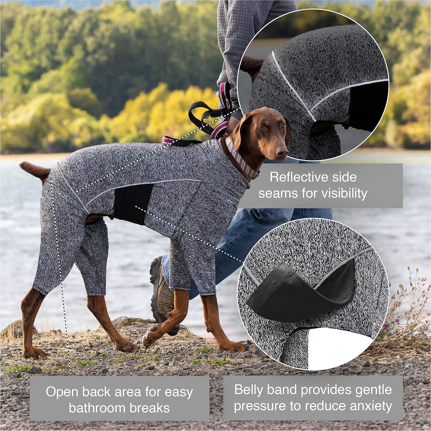 Kurgo Stowe Base Layer - Comfortable, Cold-Weather Pet Wear - Breathab