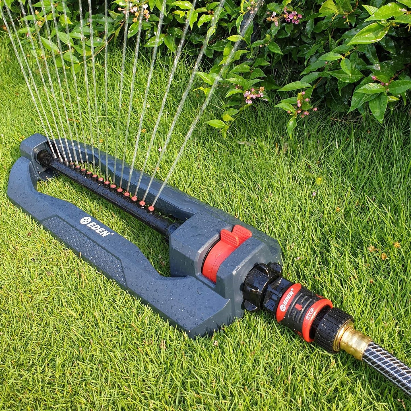 Eden 96213 Essential Turbo Oscillating Water Sprinkler, Covers Up to 3