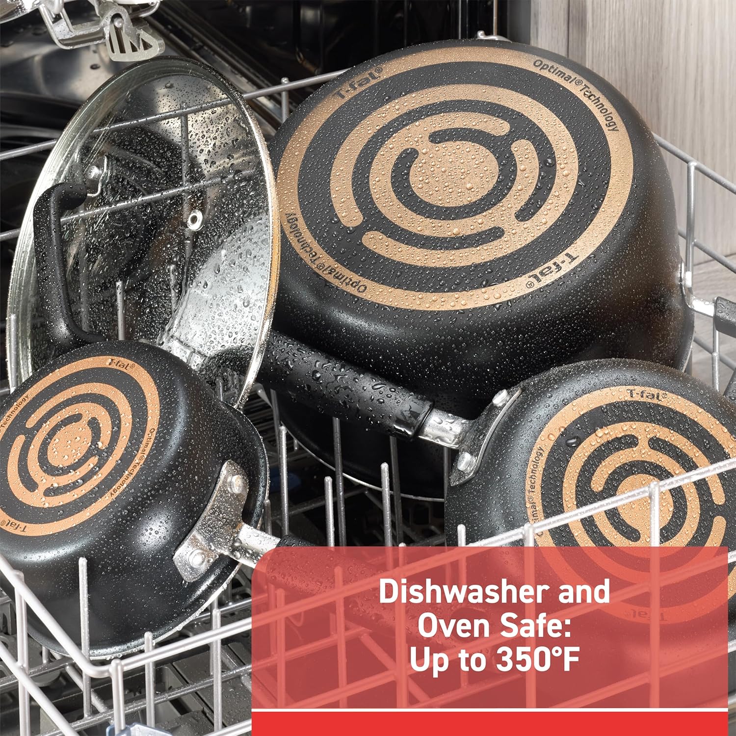 T-Fal Signature Nonstick Pots and Pans Set 12 Piece, Oven Broiler Safe