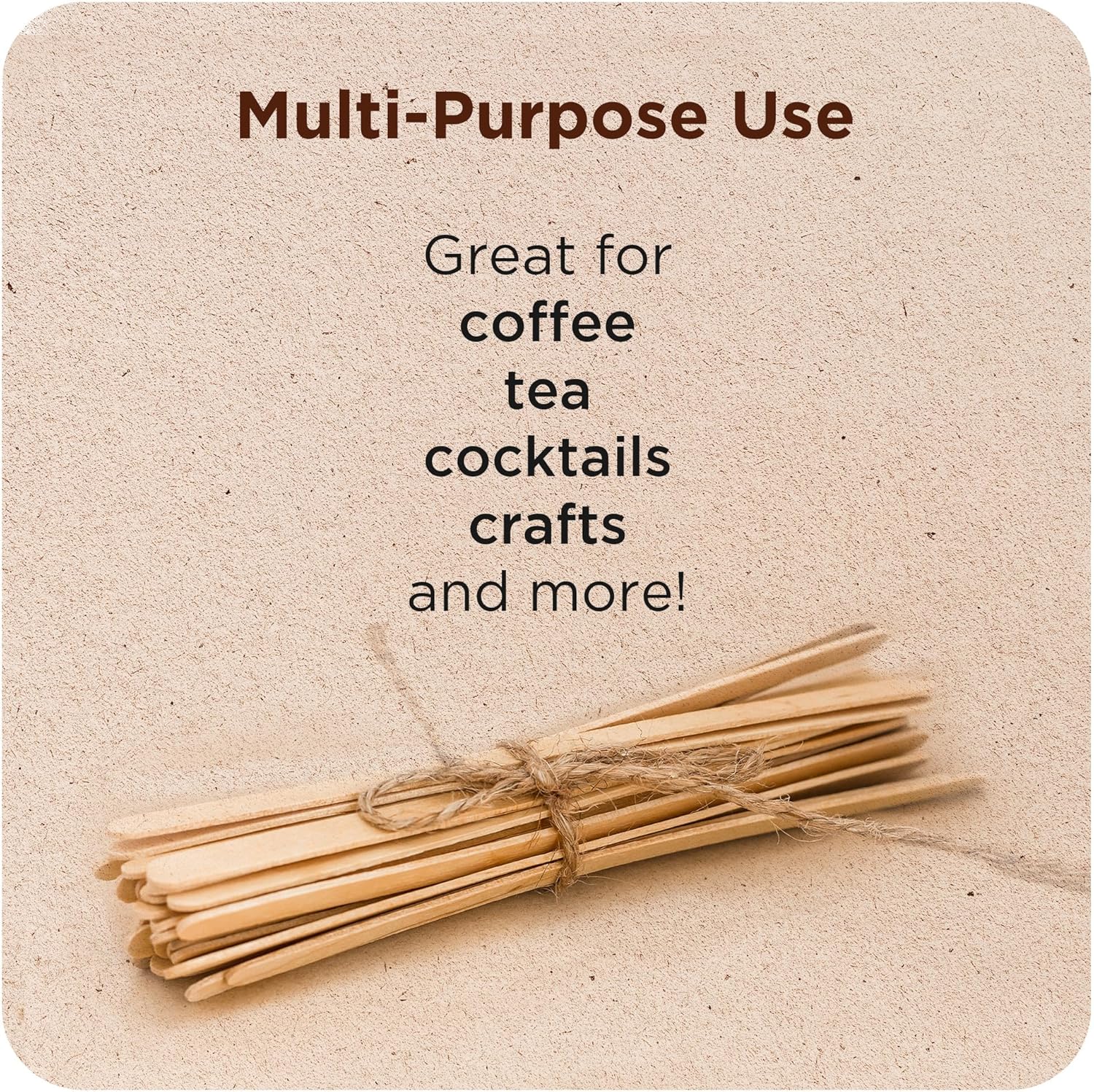 Makerstep Birch Wood Coffee Stirrers, 7 Inch Coffee Stir Sticks (1000 
