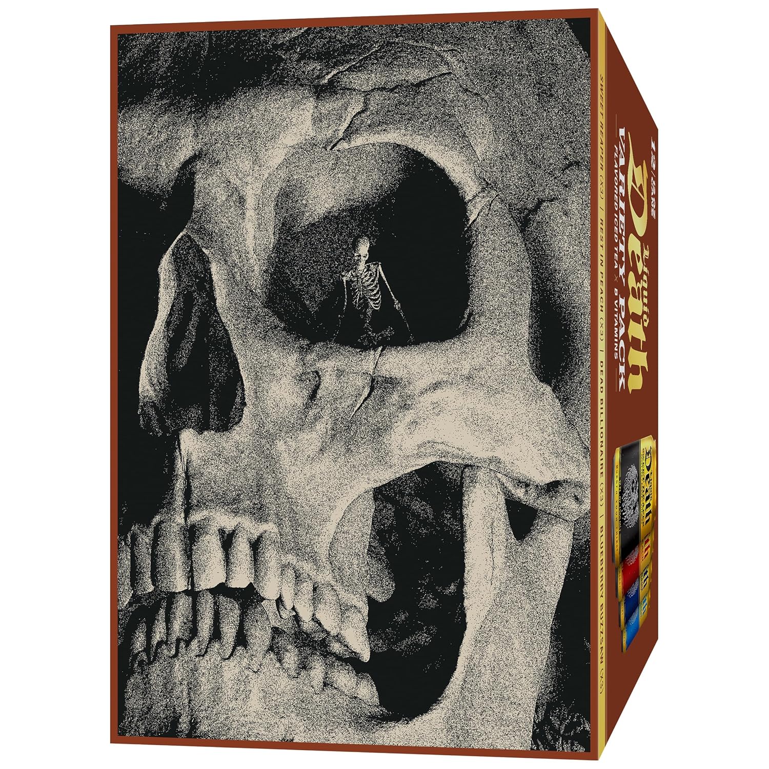 Liquid Death Iced Tea - Variety, Less Sugar*, Boost of Caffeine, B Vit