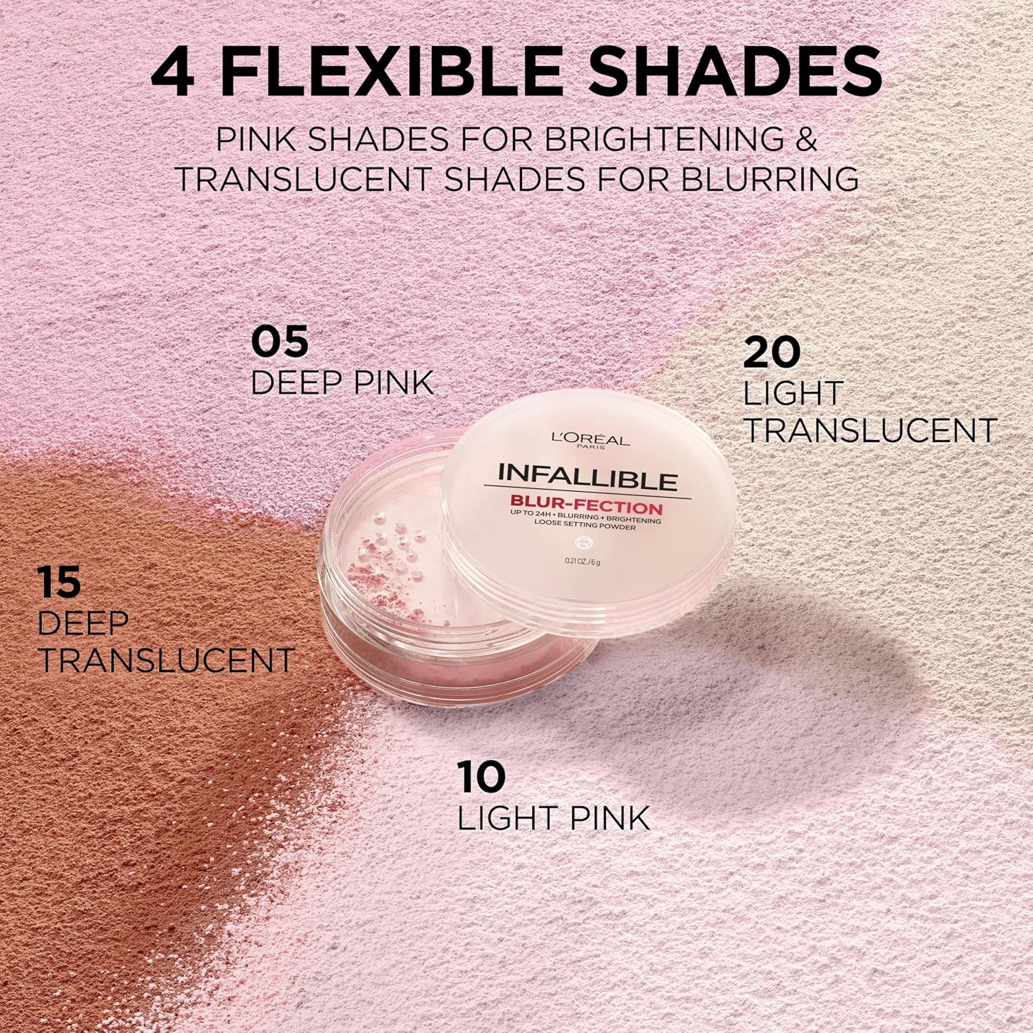 L'Oreal Paris Infallible Blur-fection Longwear Loose Setting Powder, B
