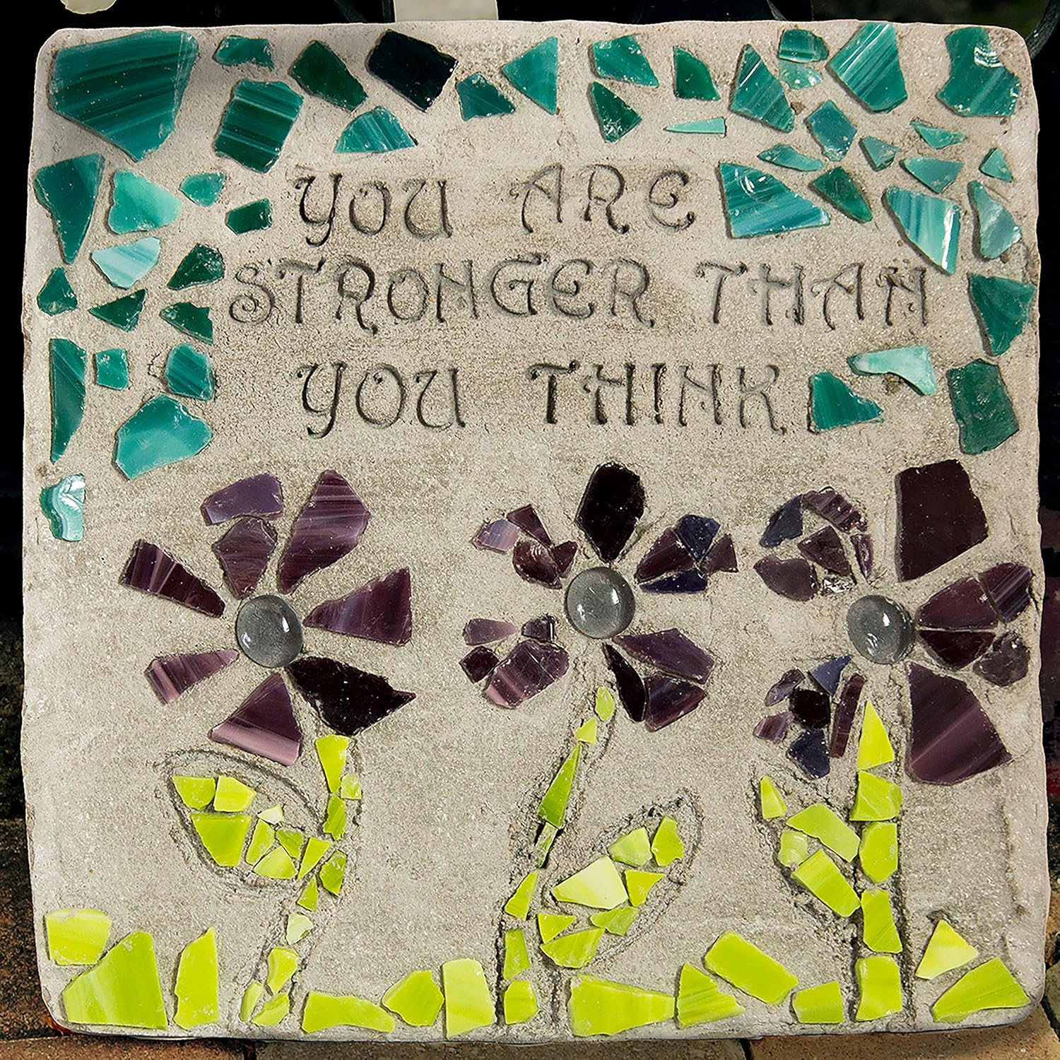 Milestones Decorative Inspiration Stepping Stone Kit for Flower Beds, 