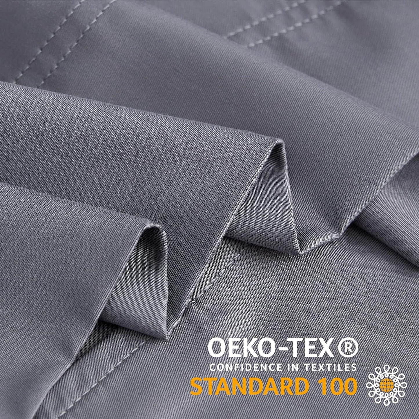 BEDELITE Body Pillow Cover, Rayon Made from Bamboo, Cooling Body Pillow Pillowcase for Hot Sleepers and Night Sweats, Breathable & Silky Soft Full Long Pillow Case Cover (Grey, 20x54 Inches)